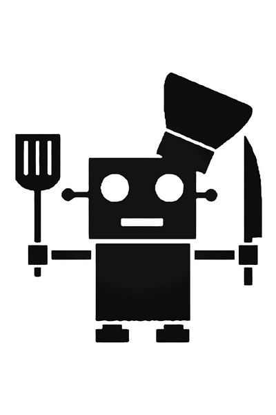 Nigomigo Robot Chef Cook Sticker Car Auto Rigging Wall Sticker Home Decorative Decal 20cm
