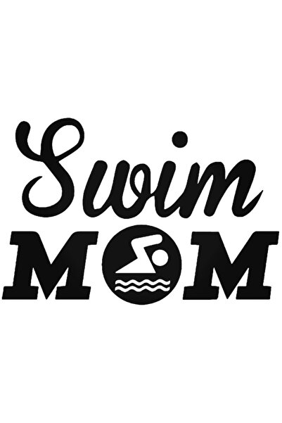 Universal ملصق حائط للسيارة من Swim Mom مقاس 20 سم