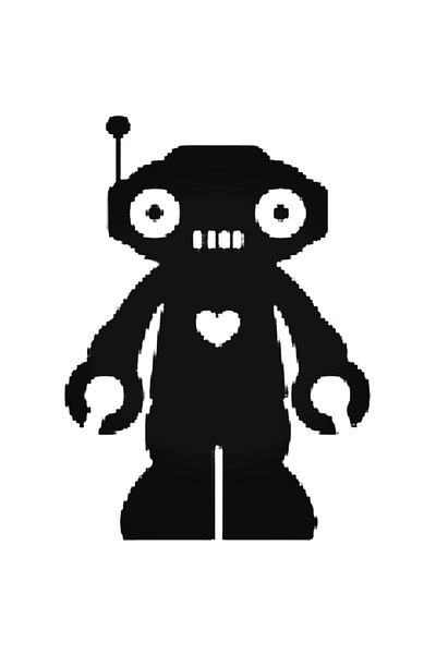 Nigomigo Loving Robot Sticker Car Auto Crest Wall Sticker 20 cm