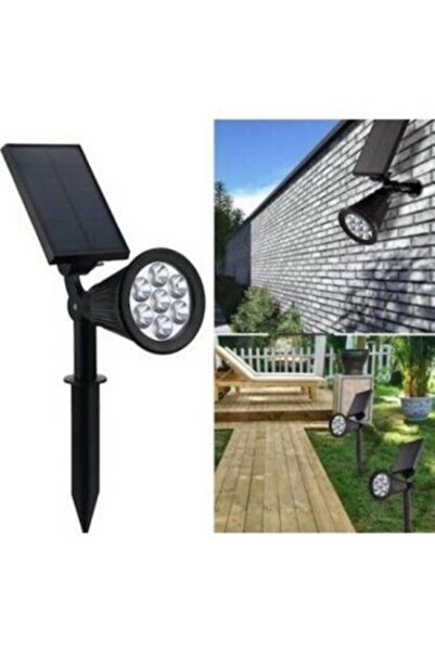 Helios 7w Solar Güneş Enerjili Kazıklı Çim & Bahçe Aydınlatma Armatürü, Amber...