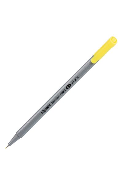 Bigpoint Fineliner Yellow Box of 10
