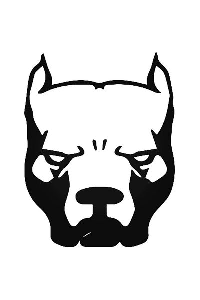 Universal Αυτοκόλλητο Pitbull Dog 2 Αυτοκόλλητο Αυτοκόλλητο Τοίχου Αυτοκινήτου 20cm