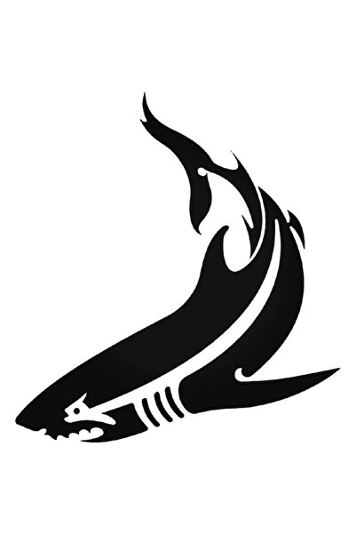 Universal ملصق حائط لتزيين السيارة من Shark 1433 مقاس 20 سم