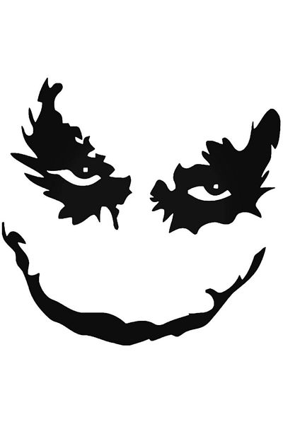 Universal Αυτοκόλλητο Joker Painted Face Αυτοκόλλητο Αυτοκόλλητο Τοίχου Car Auto Arma 20cm