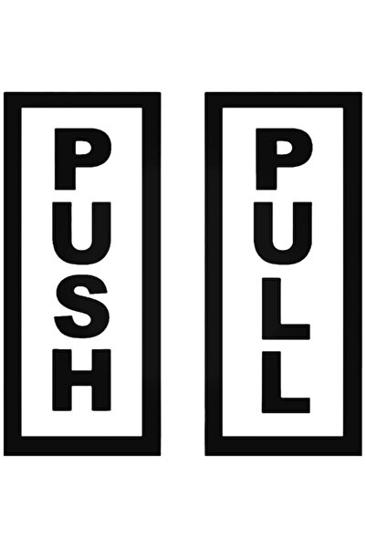 Universal ملصق حائط للسيارة من Push Pull Sign مقاس 20 سم