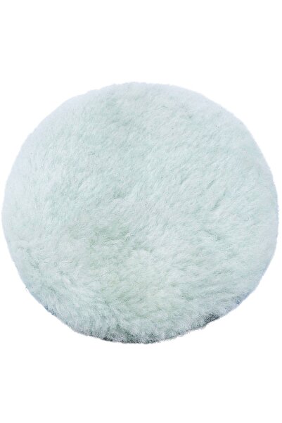 CAREX Ynr Beyaz Tüy Kuzu Postu Parlatma Ve Pasta Keçesi Cırt Tabanlı 160mm