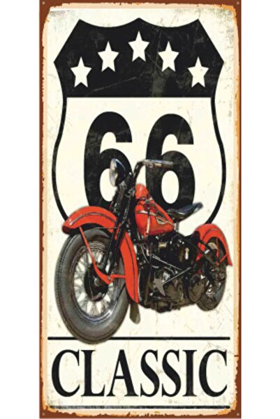 Hayat Poster Μίνι ρετρό ξύλινη αφίσα - Classic Motor (10 cm x 20 cm)