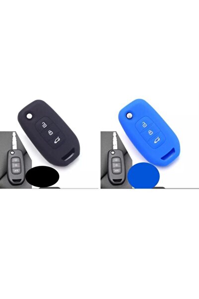 ŞENYILDIZ AKSESUAR قطعتين من حافظة حماية لمفتاح السيليكون Megane 4 Joy - Clio...