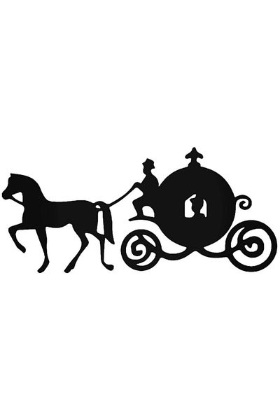 Universal Cinderella At Riage Sticker Car Auto Rigging Wall Sticker 20 cm