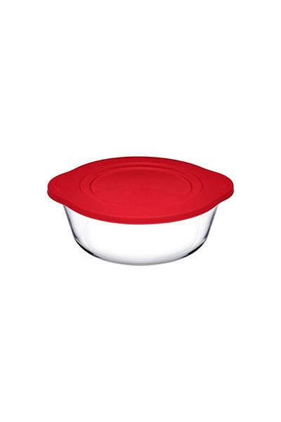 Paşabahçe Borcam Round Pot with Plastic Lid 59133