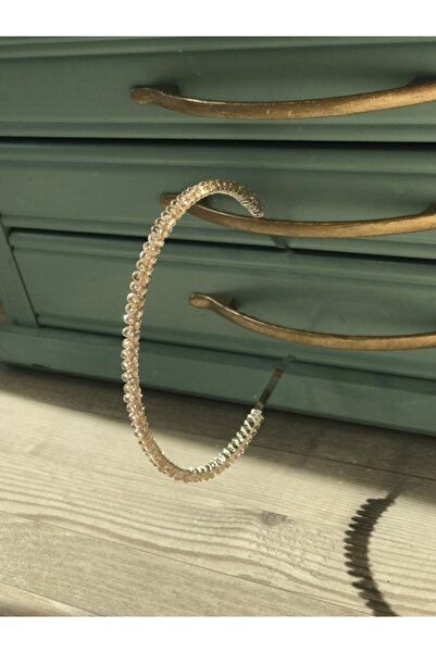 Pearly Handmade Coroana de păr din piatră de cristal aurie