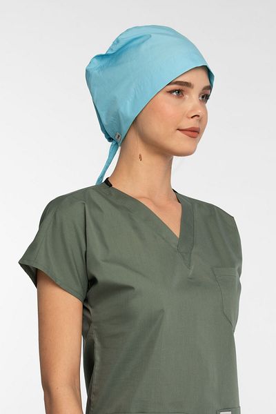 Owlet Medikal Light Turquoise Surgical Hijab Bonnet