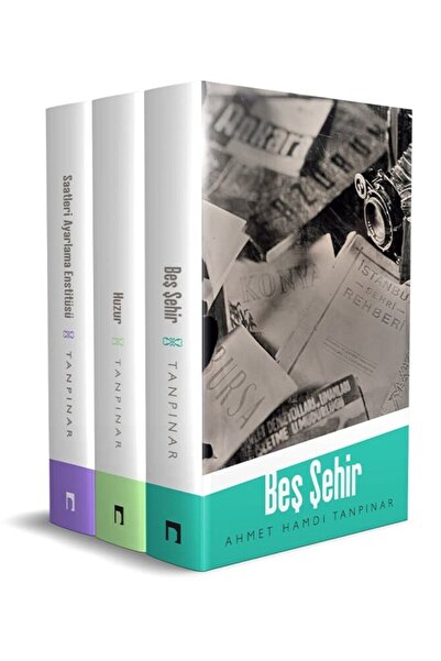 Dergah Yayınları Saatleri Ayarlama Enstitüsü - Beş Şehir - Huzur - Ahmet Hamdi Tanpınar 3 Kitap Set