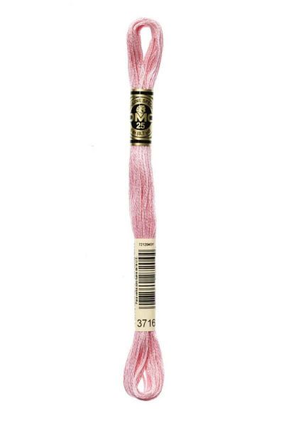 Dmc Muline Hand Embroidery Threads - 8 M - Color No 3716
