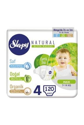 sleepy natural bebek bezi 4 numara 7 14 kg 4 30 120 adet fiyati yorumlari trendyol