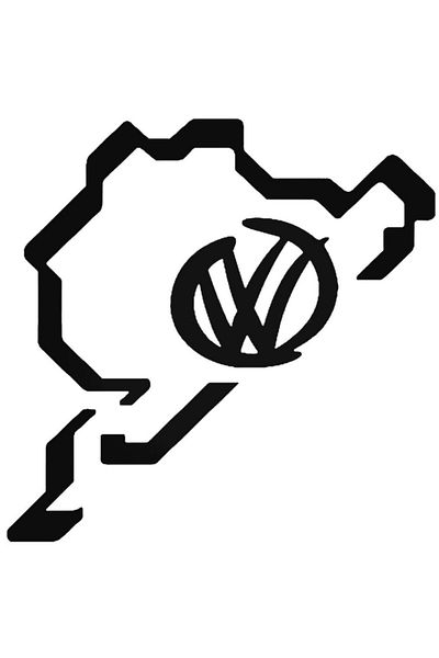 Universal Αυτοκόλλητο Vw V2 Nurburgring Track Αυτοκόλλητο Αυτοκόλλητο Τοίχου Αυτοκινήτου 20 εκ.