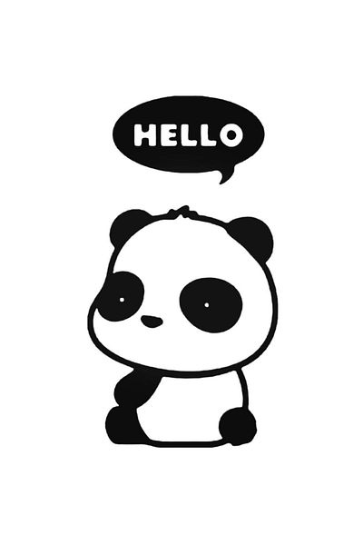 Universal Cute Panda Say Hello Jdm Ιαπωνικό αυτοκόλλητο αυτοκινήτου Auto Rigging Αυτοκόλλητο τοίχου Διακοσμητικό αυτοκόλλητο σπιτιού 20cm