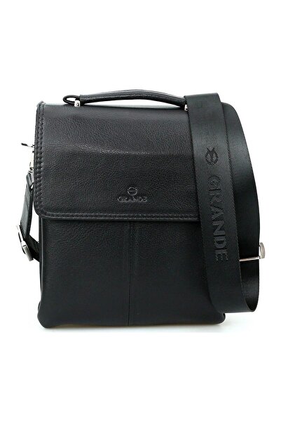 Grande Erkek Deri Postacı Çantası Siyah 4260