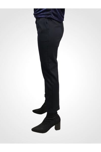 PARK İSTANBUL64 Dámské námořnické modré látkové kalhoty