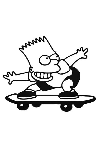 Universal Αυτοκόλλητο Bart Simpson Style 4 Αυτοκόλλητο Αυτοκόλλητο Τοίχου Αυτοκόλλητο Αυτοκόλλητο Σπιτιού Διακοσμητικό Αυτοκόλλητο 20cm