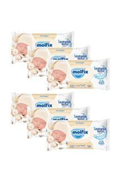 Molfix Izotonik Yeni Doğan Sulu Mendil 50'li (6 Adet)