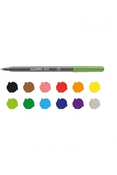 CARIOCA Ecofamily Joy - Set of 12 Super Washable Felt Tip Crayons