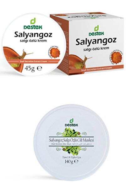 Destek Salyangoz Salgı Özlü 45gr Ve Salyangoz Özlü Cilt Maskesi 140gr