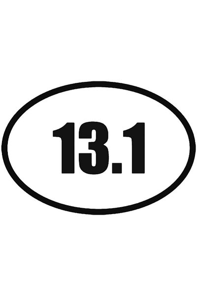 Universal Αυτοκόλλητο Half Marathon Runner 13.1 Αυτοκόλλητο Αυτοκόλλητο Αυτοκόλλητο Τοίχου Αυτοκόλλητο 20cm