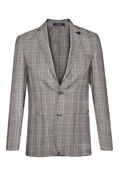 SÜVARİ Slim Fit Desenli Erkek Ceket