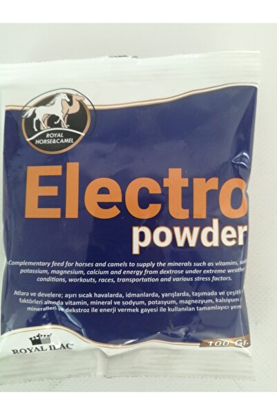 Royal İlaç Electro Powder 100 Gr. Atlarda Elektrolit Destek Için Tamamlayıcı Yem
