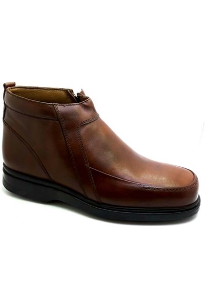 Fastway Ανδρικές δερμάτινες μπότες Thermo Sole με φερμουάρ