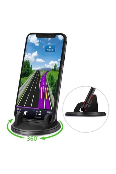BLUPPLE C1205 Araç Oto Araba Içi Telefon Tutucu Torpidoya Yapışan 360 Derece ...