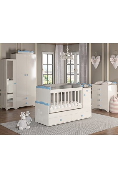 Afilli Bby 950 Büyüyebilen 3 Kapılı Bebek Odası Takımı Mavi