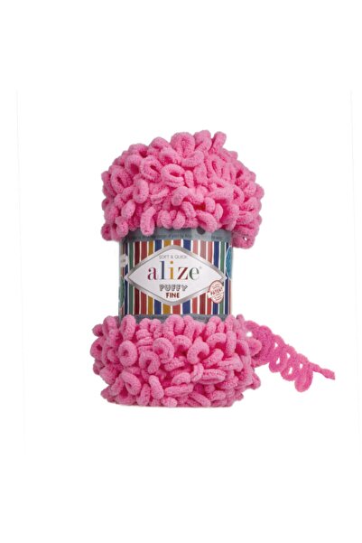 Alize Puffy Fine El Örgü Ipi (5 Li Paket) - 121-pamuk Şeker