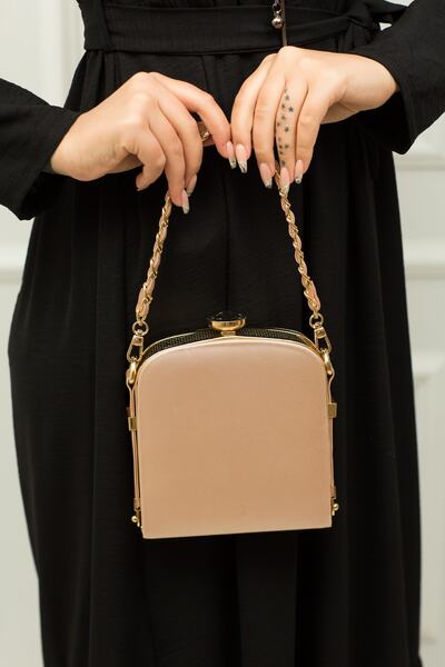 weem bag Geantă pentru rochie de seară Rose Flask cu mâner din plasă