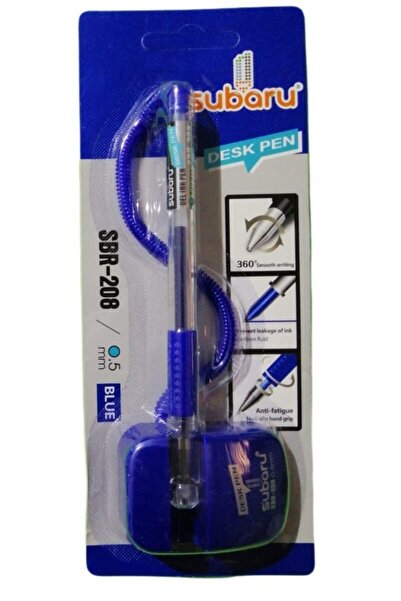 Subaru Sbr-208 Zincirli Masa Üzeri Tükenmez Kalem 0.5 Mm Mavi Tk.k