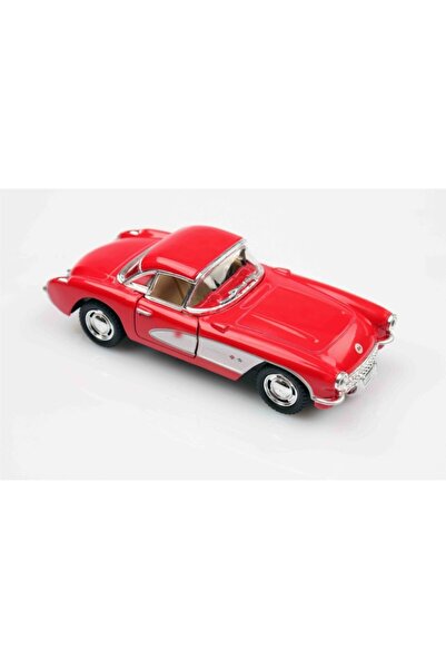 Kinsmart سيارة شيفروليه كورفيت 1957 حمراء 1/34 سحب قطرة مصبوبة نموذج سيارة كل...