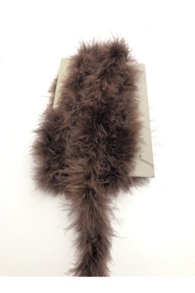 Hobigram ريش ثعلب رفيع بني داكن 1 Mt – شريط زخرفي، تصميم أنيق، إكسسوار نسائي – شريط زخرفي –