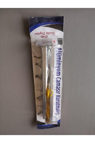 FUGA METAL Parlak alüminyum duvar bağlantılı balkon çamaşırlık kurutma askısı, gri renk