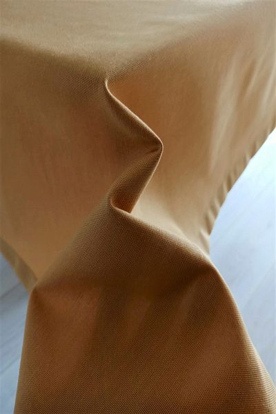 eno concept Linen Look Mustard Colored Tablecloth