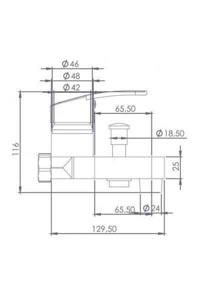 ATAY Chrome Mix Bathroom Battery