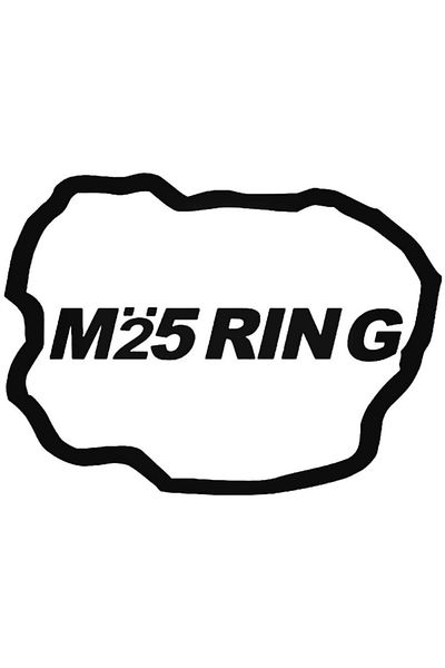 Universal M25 Ring Race Track Jdm Ιαπωνικό αυτοκόλλητο αυτοκόλλητο αυτοκινήτου Αυτοκόλλητο τοίχου 20 cm