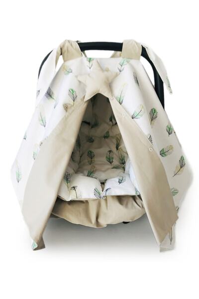 Atölye Eda Exclusive Puset Örtüsü Minderi Çarşafı 3 Parça