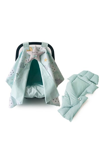 Atölye Eda Exclusive Puset Örtüsü Minderi Çarşafı 3 Parça