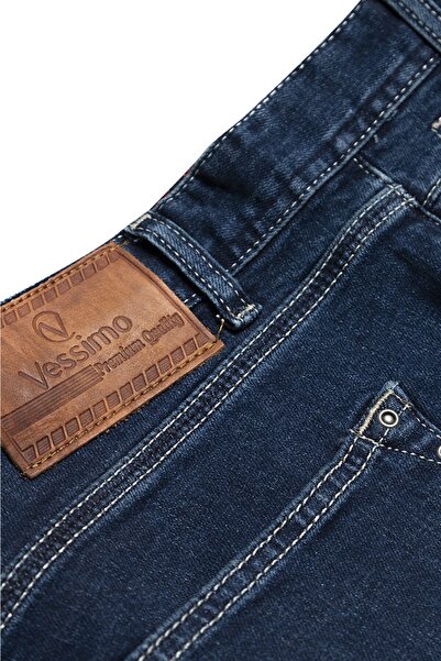 Vessimo Men's Navy Blue Plus Size Jeans
