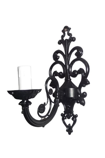 TEKAY AYDINLATMA Black Casting Sconce E 14 Lampholder