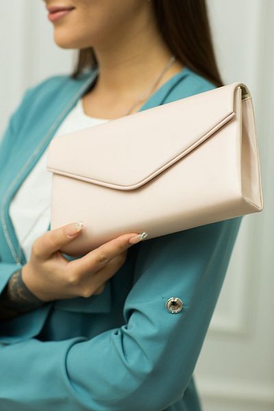 weem bag Geantă de seară din piele pudrată