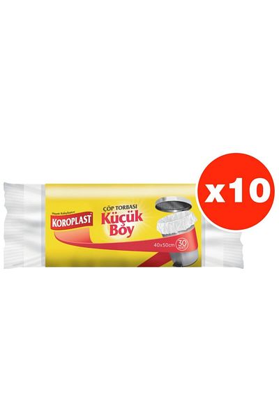 Koroplast Strong Small Size 30 Pieces Garbage Bags X 10 Pack (40*50 Cm)