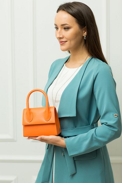 weem bag Дамска оранжева чанта клъч