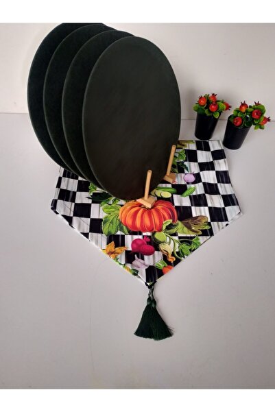 Ayşemce Costum de serviciu american (dama Makkenzie Pumpkin Print Tassel Runn...